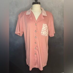 🌸Vintage Lacy Afternoon by Shell Kepler Button-Up Top - Size M🌸